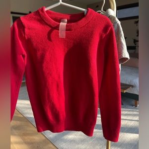 2 piece. Primary kids crewneck sweater and collar shirt set. Sold as a pair.